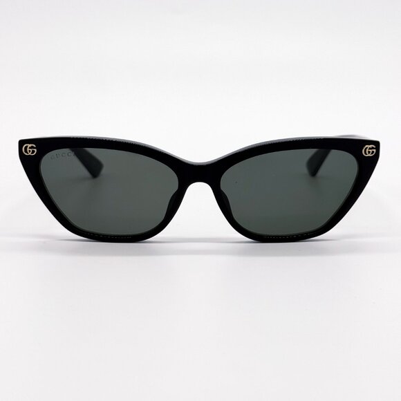 NEW GUCCI GG1815S 001 CAT EYE BLACK WOMEN SUNGLASSES GUCCI - Picture 6 of 11